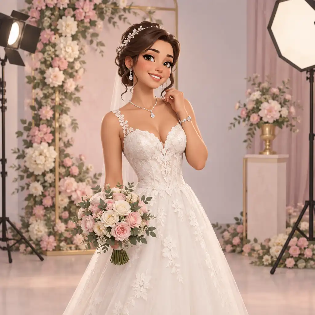 Aperçu d'une séance photo avec la mariée relookée